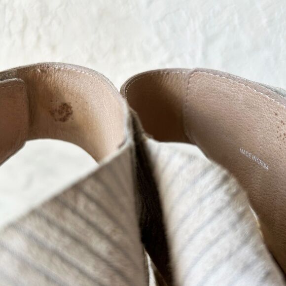 Eileen Fisher Grey Suede Platform Wedge Sandals Espadrille - Women's 8.5 - Picture 9 of 9